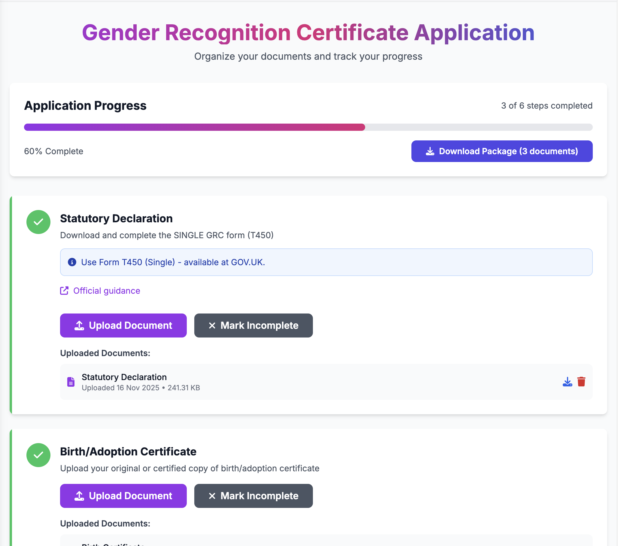 GRC Guidance Screenshot